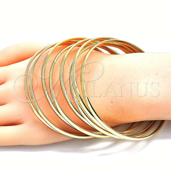 Oro Laminado Semanario Bangle, Gold Filled Style Polished, Golden Finish, 5.232.004.06 (04 MM Thickness, Size 6 (2.75 Diameter))
