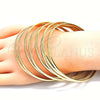 Oro Laminado Semanario Bangle, Gold Filled Style Polished, Golden Finish, 5.232.004.06 (04 MM Thickness, Size 6 (2.75 Diameter))