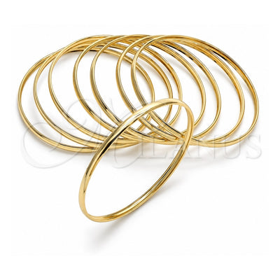 Oro Laminado Semanario Bangle, Gold Filled Style Polished, Golden Finish, 5.232.004.06 (04 MM Thickness, Size 6 (2.75 Diameter))