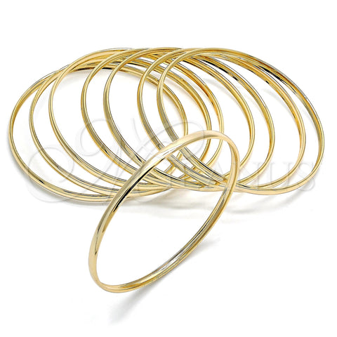 Oro Laminado Semanario Bangle, Gold Filled Style Polished, Golden Finish, 5.232.004.06 (04 MM Thickness, Size 6 (2.75 Diameter))