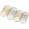Oro Laminado Semanario Bangle, Gold Filled Style Polished, Golden Finish, 5.232.004.06 (04 MM Thickness, Size 6 (2.75 Diameter))