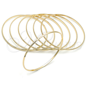Oro Laminado Semanario Bangle, Gold Filled Style Polished, Golden Finish, 5.232.002.05 (02 MM Thickness, Size 5 (2.50 Diameter))