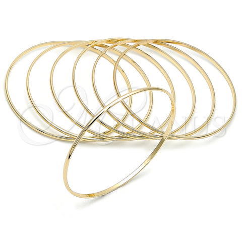 Oro Laminado Semanario Bangle, Gold Filled Style Polished, Golden Finish, 5.232.002.05 (02 MM Thickness, Size 5 (2.50 Diameter))