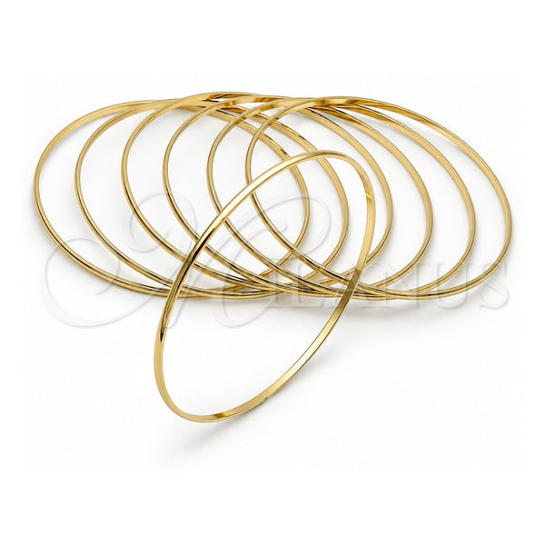 Oro Laminado Semanario Bangle, Gold Filled Style Polished, Golden Finish, 5.232.002.06 (02 MM Thickness, Size 6 (2.75 Diameter))