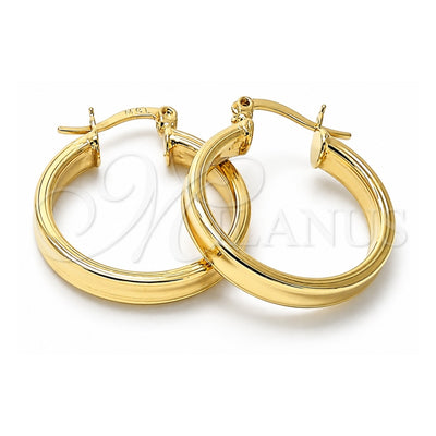 Oro Laminado Small Hoop, Gold Filled Style Polished, Golden Finish, 5.136.019.25