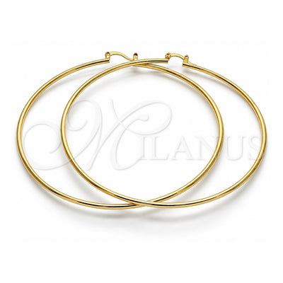 Oro Laminado Extra Large Hoop, Gold Filled Style Polished, Golden Finish, 5.134.001.80