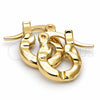 Oro Laminado Children Hoop, Gold Filled Style Diamond Cutting Finish, Golden Finish, 5.159.080