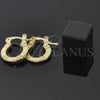 Oro Laminado Children Hoop, Gold Filled Style Diamond Cutting Finish, Golden Finish, 5.159.073