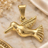 Oro Laminado Fancy Pendant, Gold Filled Style Buffalo Design, Polished, Golden Finish, 45.008