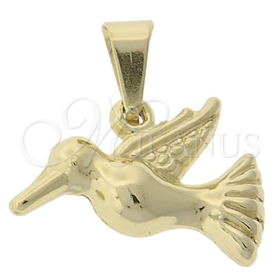 Oro Laminado Fancy Pendant, Gold Filled Style Buffalo Design, Polished, Golden Finish, 45.008 for wholesale, main product view