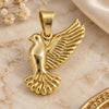 Oro Laminado Fancy Pendant, Gold Filled Style Buffalo Design, Polished, Golden Finish, 45.007
