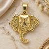 Oro Laminado Fancy Pendant, Gold Filled Style Elephant Design, Polished, Golden Finish, 45.006