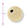 Oro Laminado Bead, Gold Filled Style Matte Finish, Golden Finish, 5.234.027.05.100