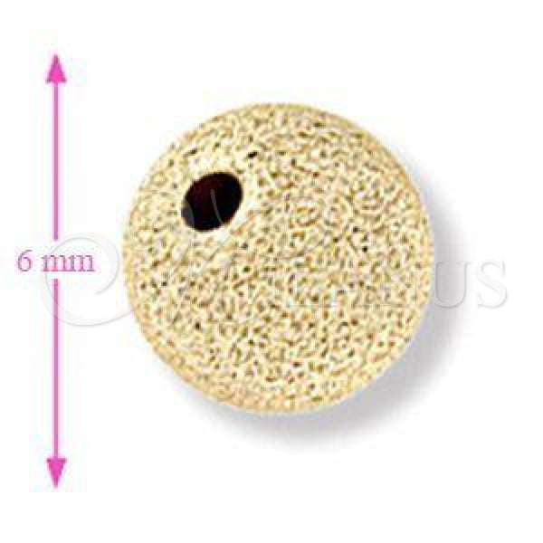 Oro Laminado Bead, Gold Filled Style Matte Finish, Golden Finish, 5.234.027.06.100