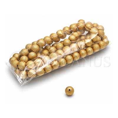 Oro Laminado Bead, Gold Filled Style Ball Design, Matte Finish, Golden Finish, 5.234.027.12.100
