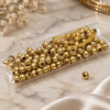 Oro Laminado Bead, Gold Filled Style Ball Design, Polished, Golden Finish, 5.234.028.03.100