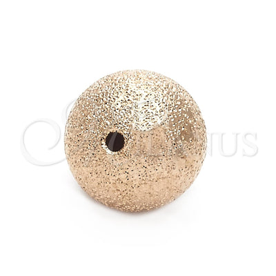Oro Laminado Bead, Gold Filled Style Ball Design, Polished, Golden Finish, 18745 for wholesale, main product view
