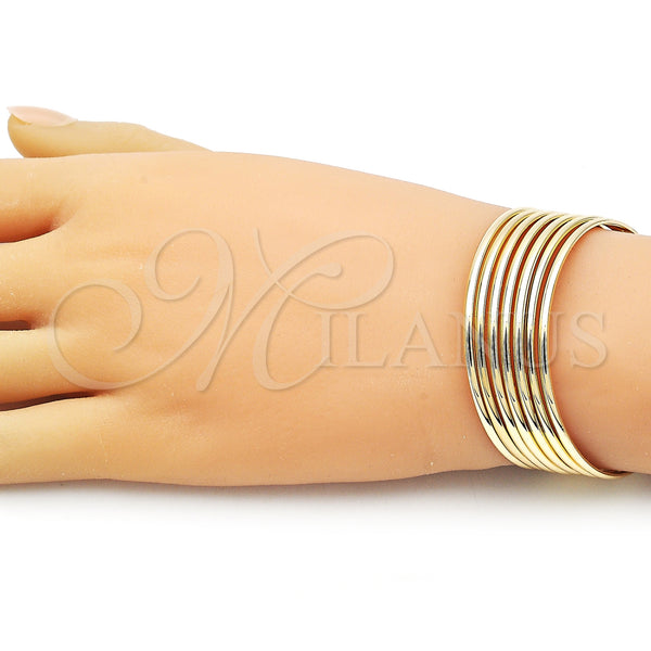 Oro Laminado Semanario Bangle, Gold Filled Style Polished, Golden Finish, 5.232.002.03 (02 MM Thickness, Size 3 (2.00 Diameter))