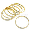Oro Laminado Semanario Bangle, Gold Filled Style Polished, Golden Finish, 5.232.004.02 (04 MM Thickness, One size fits all)