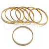 Oro Laminado Semanario Bangle, Gold Filled Style Polished, Golden Finish, 5.232.004.02 (04 MM Thickness, One size fits all)