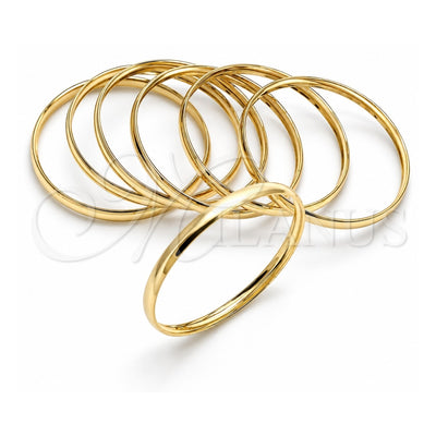 Oro Laminado Semanario Bangle, Gold Filled Style Polished, Golden Finish, 5.232.004.02 (04 MM Thickness, One size fits all)