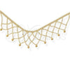 Oro Laminado Fancy Necklace, Gold Filled Style Ball Design, Polished, Golden Finish, 5.011.008 (16 Inches Length)