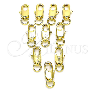 Oro Laminado Lobster Clasp, Gold Filled Style Polished, Golden Finish, 5.234.002.10