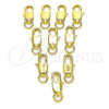 Oro Laminado Lobster Clasp, Gold Filled Style Polished, Golden Finish, 5.234.002.10