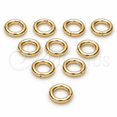 Oro Laminado Jump Ring, Gold Filled Style Polished, Golden Finish, 5.234.009