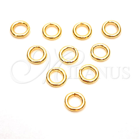 Oro Laminado Jump Ring, Gold Filled Style Polished, Golden Finish, 5.234.010