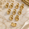 Oro Laminado Earring Back, Gold Filled Style Polished, Golden Finish, 5.234.022