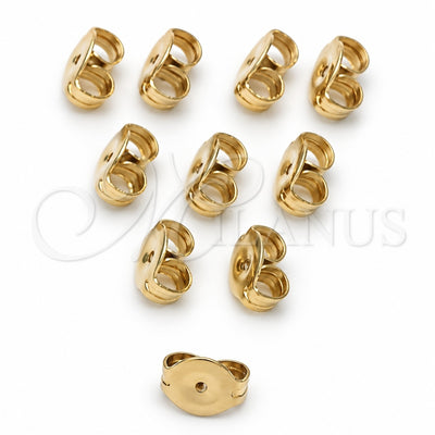 Oro Laminado Earring Back, Gold Filled Style Polished, Golden Finish, 5.234.022