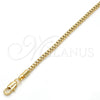 Oro Laminado Basic Necklace, Gold Filled Style Box Design, Polished, Golden Finish, 5.222.038.18 (02 MM Thickness, 18 Inches Length)