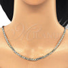 Oro Laminado Basic Necklace, Gold Filled Style Mariner Design, Polished, Golden Finish, 5.222.025.16 (100 Gauge, 04 MM Thickness, 16 Inches Length)