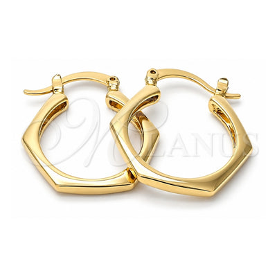Oro Laminado Small Hoop, Gold Filled Style Polished, Golden Finish, 5.158.012