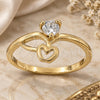 Oro Laminado Multi Stone Ring, Gold Filled Style Apple Design, with White Cubic Zirconia, Polished, Golden Finish, 5.166.033.06 (Size 6)