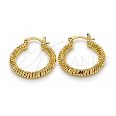 Oro Laminado Small Hoop, Gold Filled Style Polished, Golden Finish, 5.158.033.25