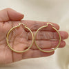 Oro Laminado Medium Hoop, Gold Filled Style Polished, Golden Finish, 5.136.015.45