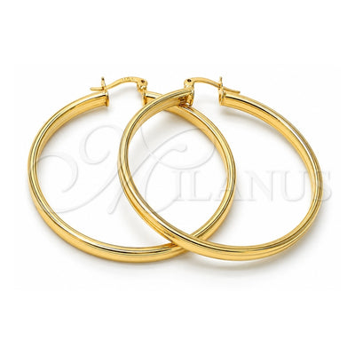 Oro Laminado Large Hoop, Gold Filled Style Polished, Golden Finish, 5.136.014.50