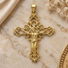 Oro Laminado Religious Pendant, Gold Filled Style Buffalo Design, Polished, Golden Finish, 5.190.016