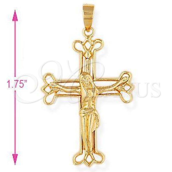 Oro Laminado Religious Pendant, Gold Filled Style Polished, Golden Finish, 5.188.021