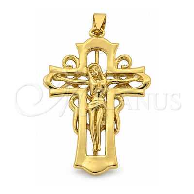 Oro Laminado Religious Pendant, Gold Filled Style Polished, Golden Finish, 5.189.022