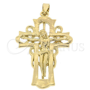 Oro Laminado Religious Pendant, Gold Filled Style Polished, Golden Finish, 5.189.022