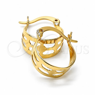 Oro Laminado Small Hoop, Gold Filled Style Polished, Golden Finish, 5.153.048