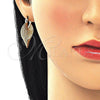 Oro Laminado Small Hoop, Gold Filled Style Twist Design, Diamond Cutting Finish, Golden Finish, 5.147.035.20