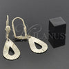 Oro Laminado Dangle Earring, Gold Filled Style Polished, Golden Finish, 02.63.1009