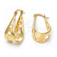 Oro Laminado Medium Hoop, Gold Filled Style Star Design, Polished, Golden Finish, 5.152.015