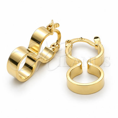 Oro Laminado Small Hoop, Gold Filled Style Polished, Golden Finish, 5.153.040