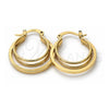 Oro Laminado Small Hoop, Gold Filled Style Polished, Golden Finish, 5.142.010