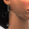 Oro Laminado Small Hoop, Gold Filled Style Filigree Design, Polished, Golden Finish, 5.147.013